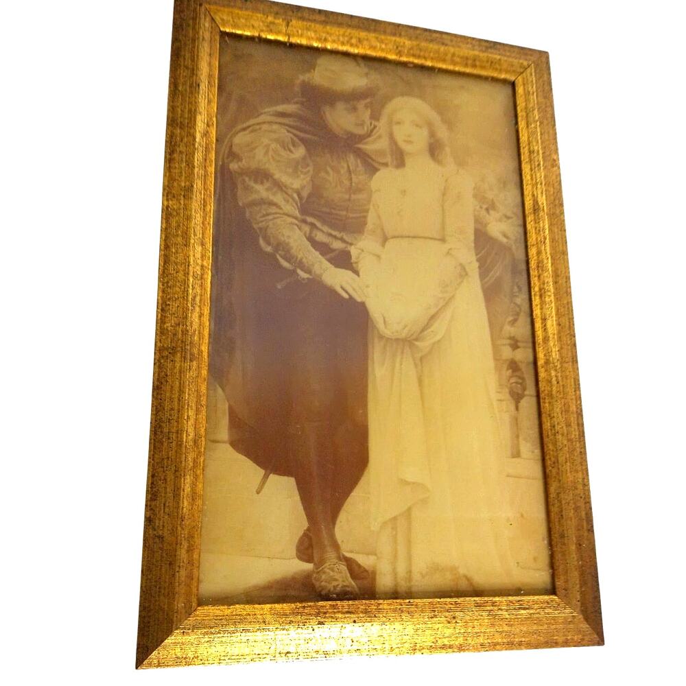 Vintage C.E. Perugini First Spoken Words of Love Framed Art Print